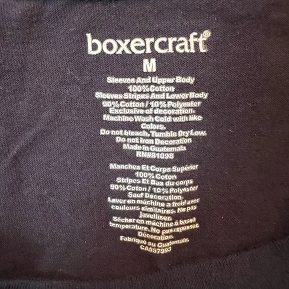 Boxercraft Navy and Gray Long Sleeve Shirt, EUC, Size M - Picture 4 of 4